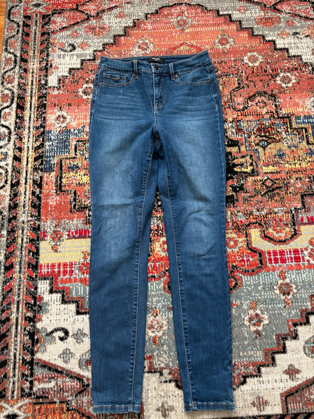 Nine West Medium Blue Skinny Jeans